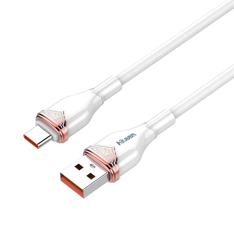 A18-CW Type-C Data Cable 1mm 30W Fast Charging White Color